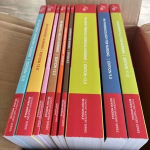 New ATI  Nursing Review Module Set RN Package: 9 Books Complete Set